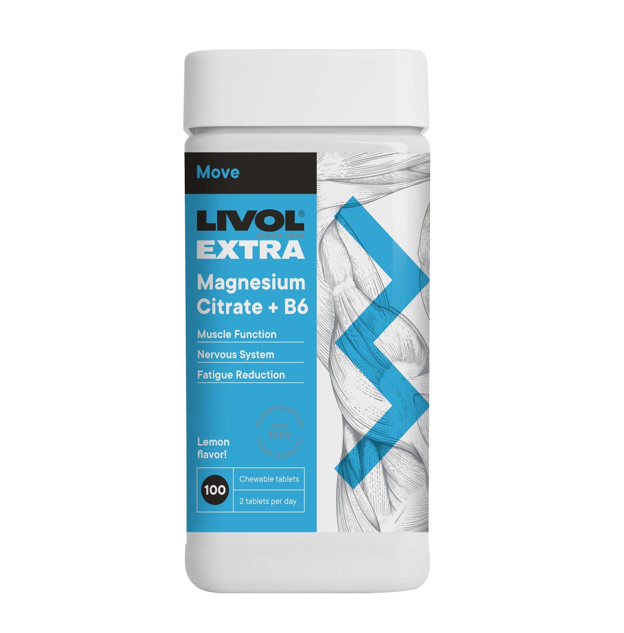 LIVOL EXTRA Magnija citrāts + B6