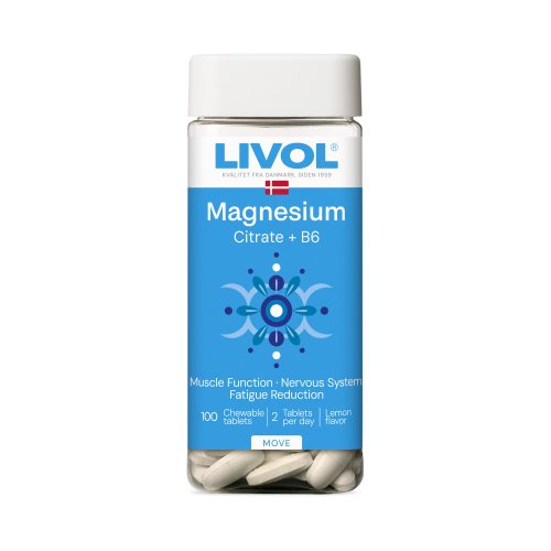 LIVOL Magnija citrāts + B6, 100 tabl.
