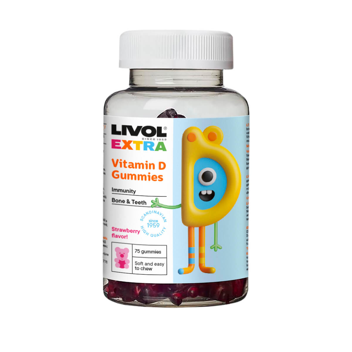 LIVOL EXTRA D vitamīna lācīši