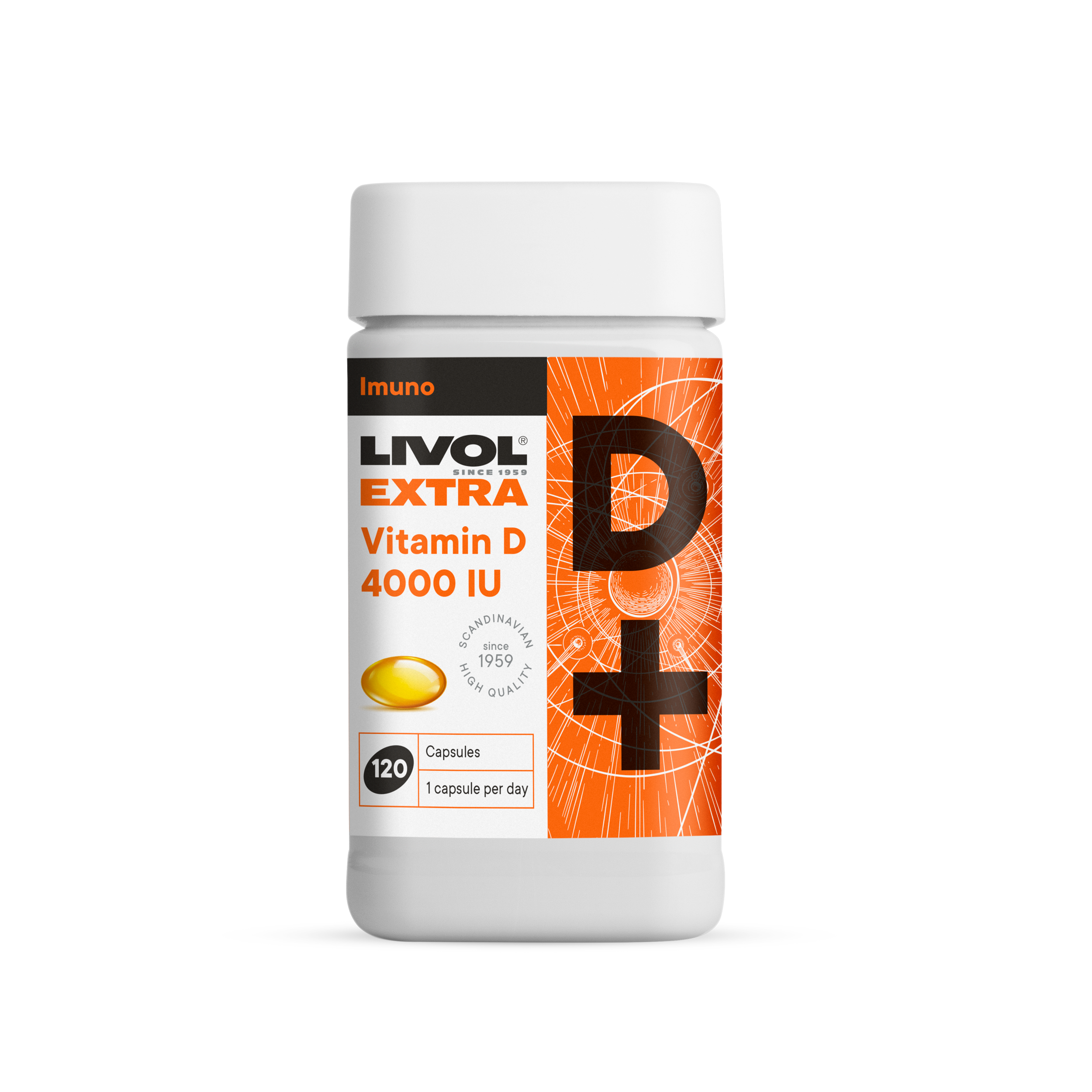 LIVOL EXTRA Vitamīns D 4000IU kapsulās