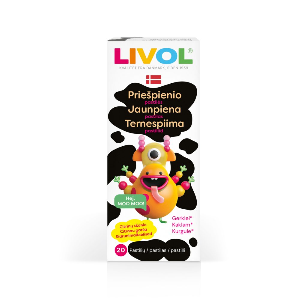 LIVOL Jaunpiena pastilas, 20 tabl.