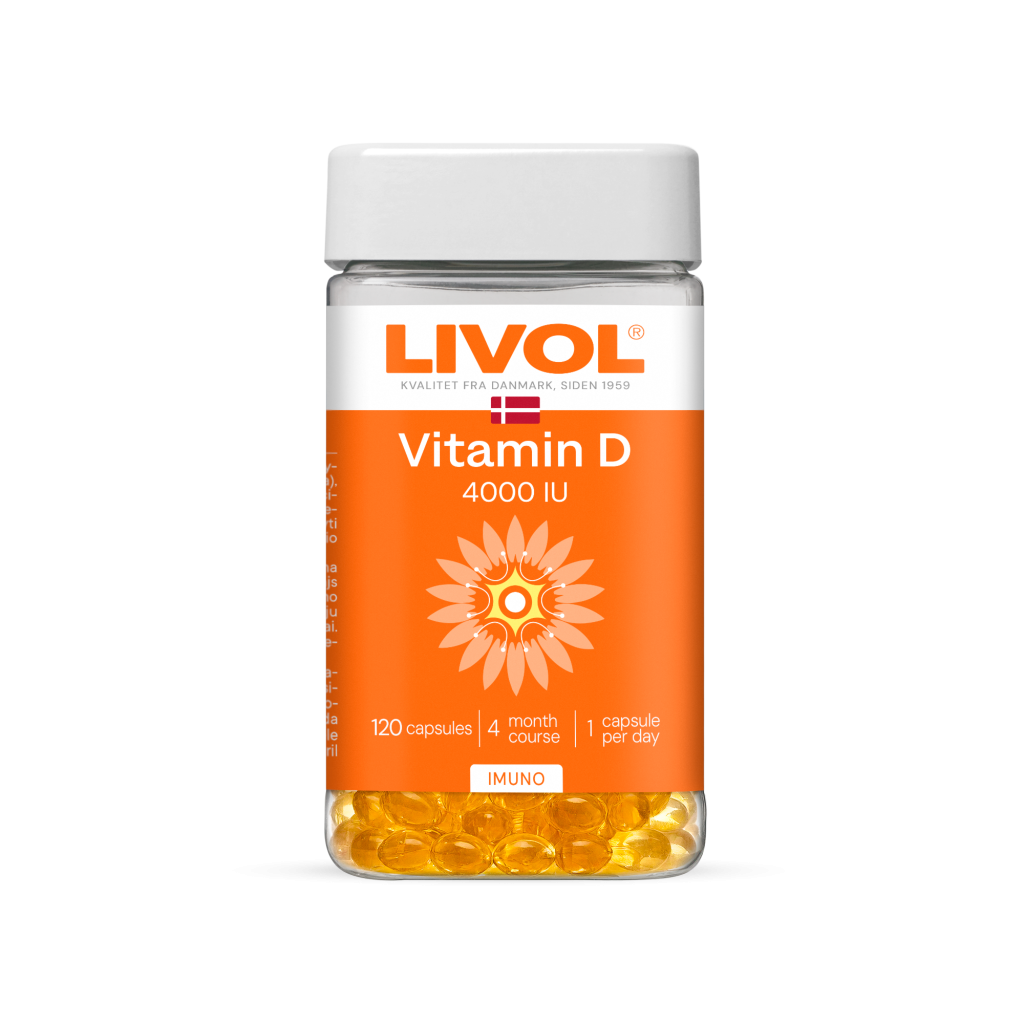 LIVOL Vitamīns D 4000 IU, 120 kap.