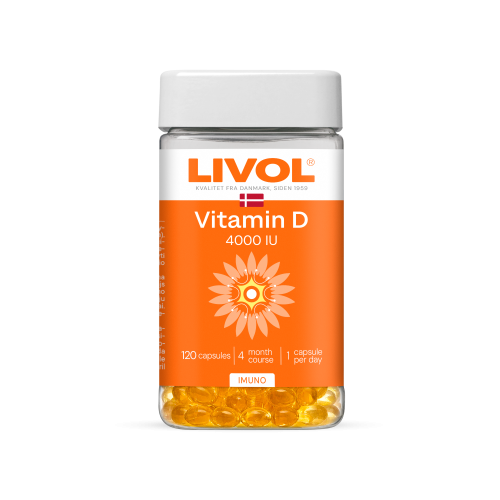 LIVOL Vitamīns D 4000 IU, 120 kap.